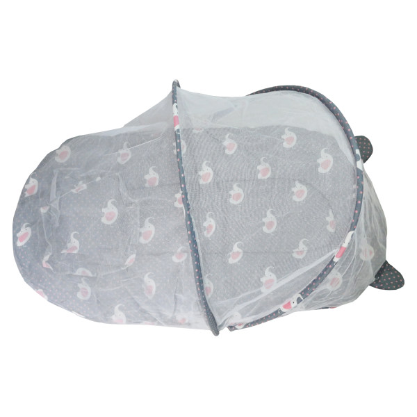 پشه بند کودک مدل خیمه ای تشک دار طرح فیل