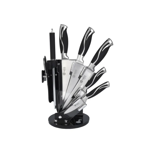سرویس چاقو آشپزخانه 9 پارچه ام جی اس مدل KS-9019B