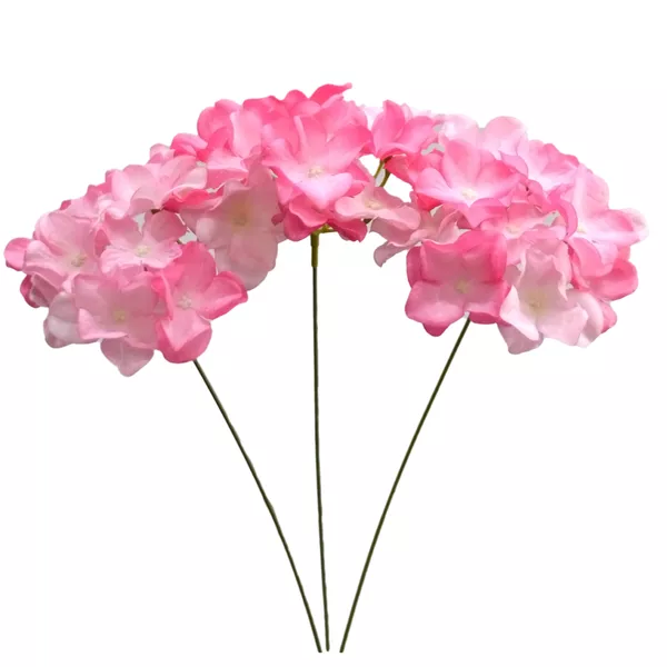 گل مصنوعی مدل شاخه گل ارتانزیا بسته 3 عددی