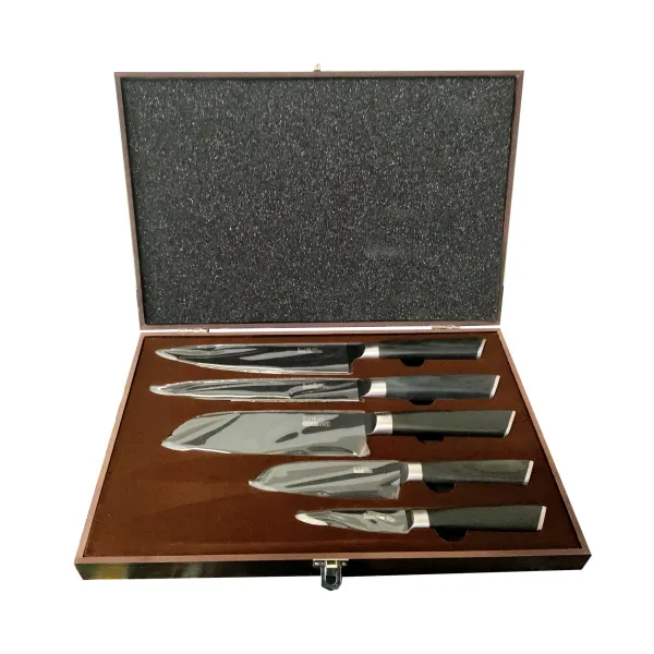 سرویس چاقو آشپزخانه 5 پارچه کیچن کینگ مدل D20078