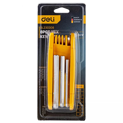 آچار آلن دلی مدل DL230308 بسته 8 عددی