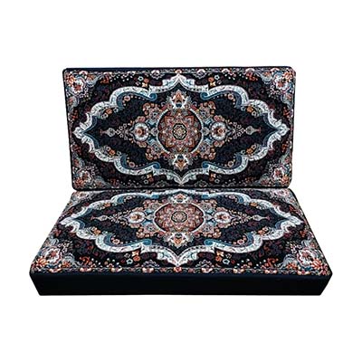 پشتی طرح ارکیده بسته 2 عددی