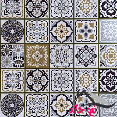 برچسب کابینت طرح کاشی مدل K_517 یوروفیکس