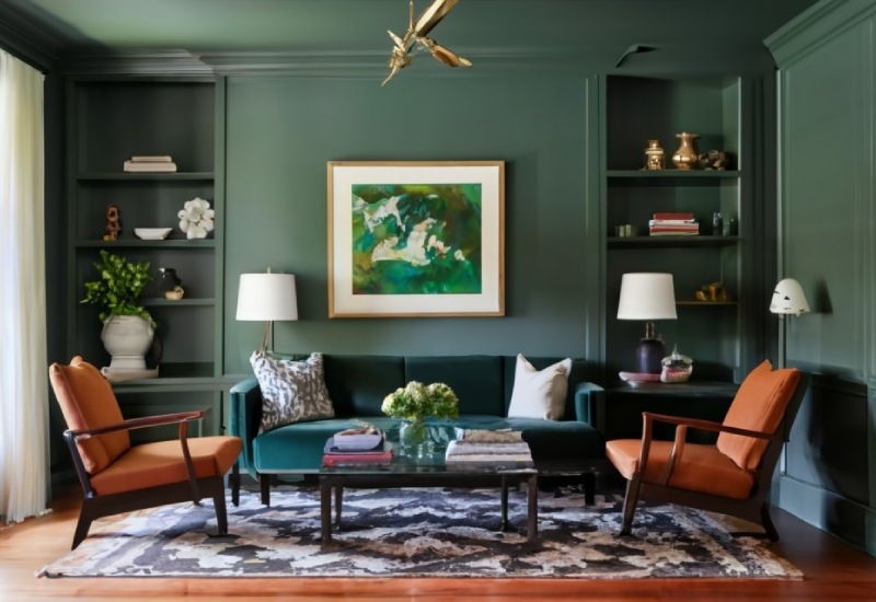 دکوراسیون خانه با رنگ های گرم