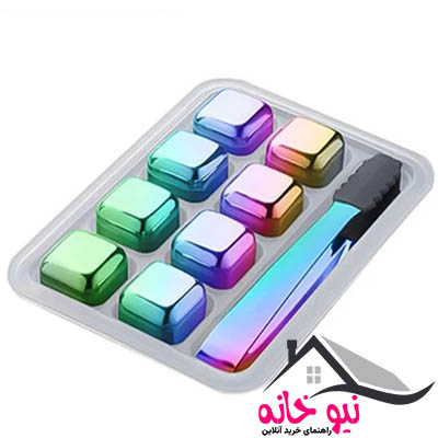 قالب یخ مدل 08 مجموعه 8 عددی به همراه انبر