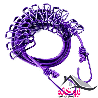 طناب رخت مدل کشی گیره دار