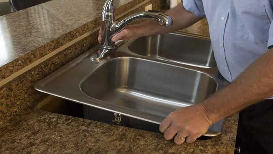 آموزش نصب سینک ظرفشویی