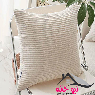 کوسن کالامیر مدل مخمل کبریتی حوله ای