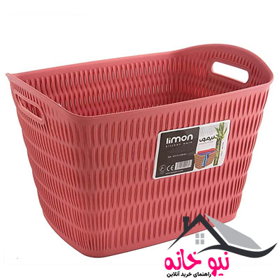 سبد رخت چرک لیمون مدل مستطیل بامبو کد LP39