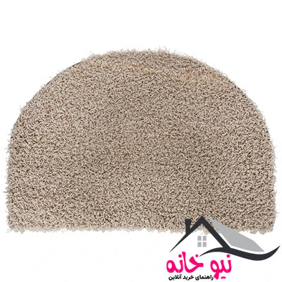پادری فرش مریم مدل پرزبلند نیم دایره سایز 70x50 سانتی متر