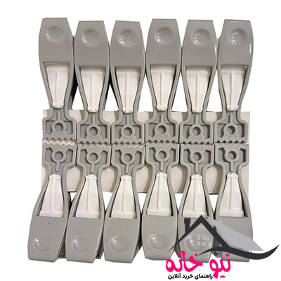 گیره لباس مدل رز T55 مجموعه ۱۲ عددی