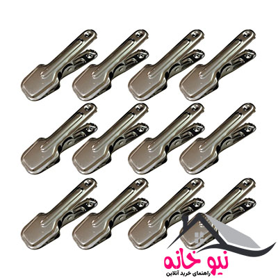 گیره لباس عروس مدل مهتاب بسته 12 عددی