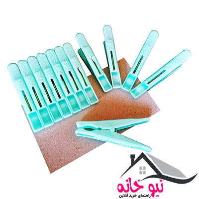 گیره لباس سناپارت مدل SP-P12 بسته 12 عددی
