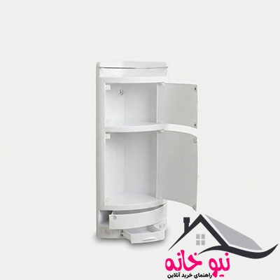 قفسه حمام دربدار مدل 2 طبقه