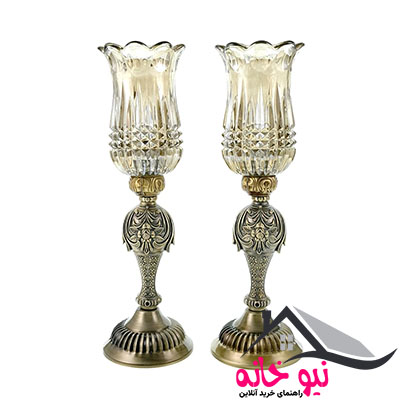 شمعدان مدل ترنادو کد Sh/T-37c مجموعه 2 عددی