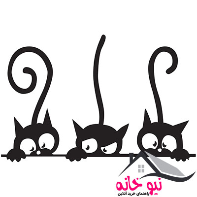 استیکر دیواری دکوگراف طرح گربه