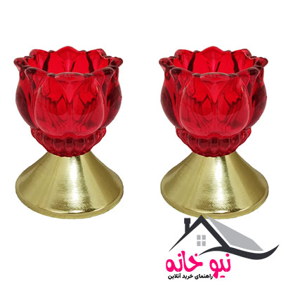 جاشمعی مدل هلندی پایه دار بسته 2 عددی