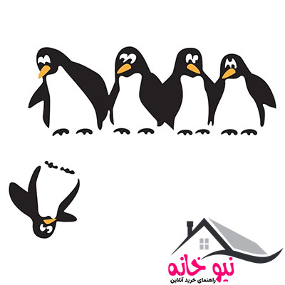 استیکر یخچال گراسیپا مدل پنگوئن ها