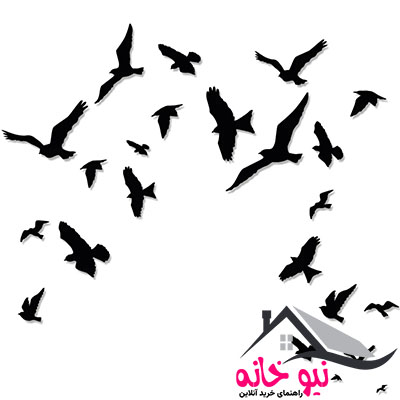 استیکر چوبی ژیوار طرح پرواز