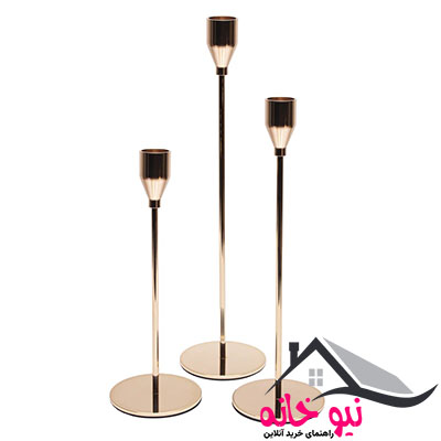 شمعدان مدل رومیزی بسته 3 عددی