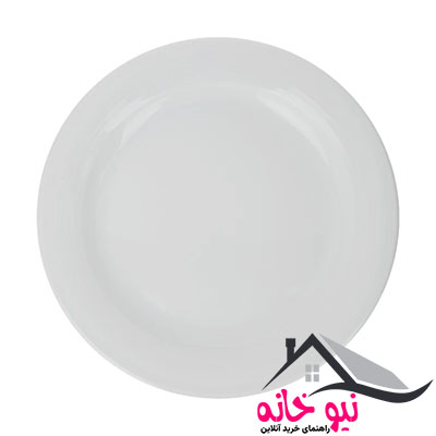 بشقاب غذاخوری چینی زرین ایران سری هتلی 49 کد 25 درجه عالی بسته 6 عددی