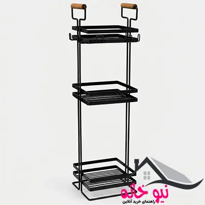 استند و قفسه نگهدارنده حمام مدل 3 طبقه