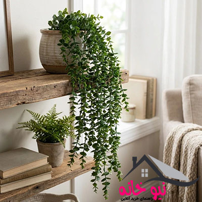 گل مصنوعی ریسه برگ شمشاد مدل 006