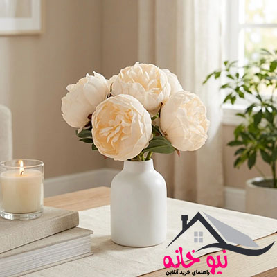 گل مصنوعی دسته گل پیونی مدل PA_1026