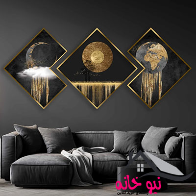 تابلو آتریسا طرح مدرن مدل AT258.1 مجموعه 3 عددی