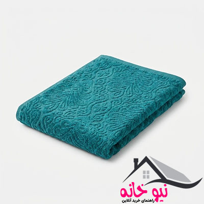 حوله دستی بهباف آذر مدل داماسک سایز 58×30 سانتی متر