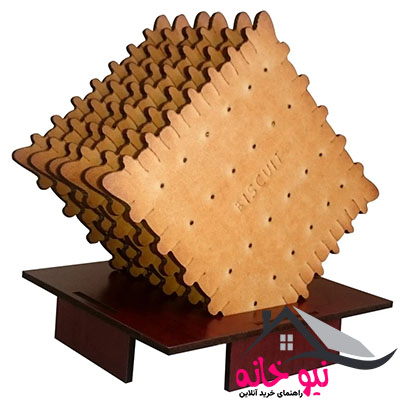 زیرلیوانی ژیوار طرح Biscuit بسته 6 عددی