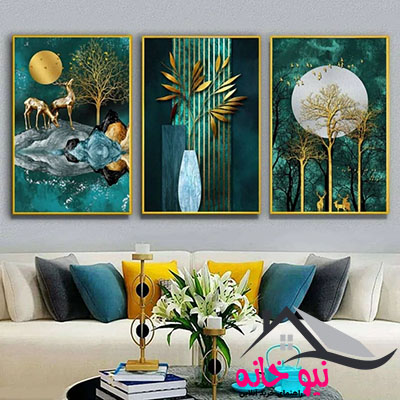 تابلو مدل دکوراتیو کد 1169 مجموعه 3 عددی