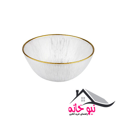 کاسه آبگوشت خوری نوری تازه مدل سولو طلایی بسته 6 عددی