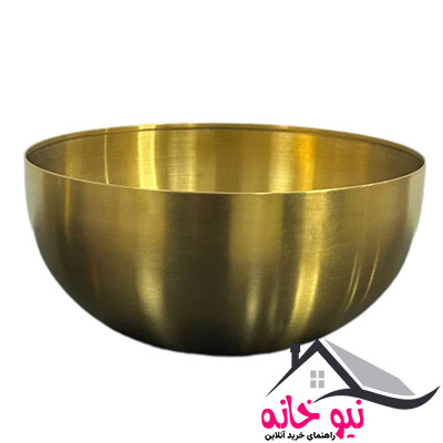 کاسه مدل فلزی طلایی کد 244