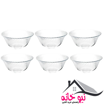 کاسه نوری تازه سری دایموند مدل 400743T بسته 6 عددی