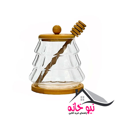 ظرف عسل مدل پیرکس بامبو طرح کاج