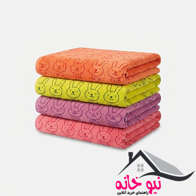 حوله دستی مدل خرگوش سایز 75x35 سانتی متر