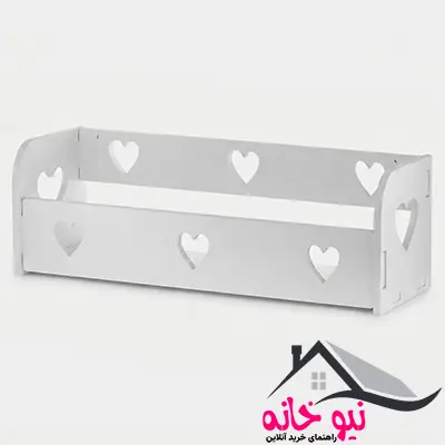 استند و قفسه نگهدارنده حمام طرح قلبی مدل PVC ضدآب