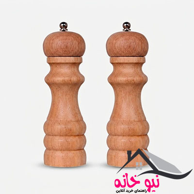 فلفل ساب و نمک ساب مدل چوبی مجموعه 2 عددی