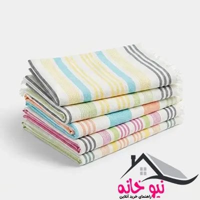 دستمال آشپزخانه ابراهیمی یزد مدل R06 بسته 6 عددی