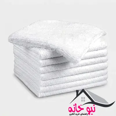 دستمال آشپزخانه ابراف مدل میکروفایبر ABSF406 بسته 6 عددی