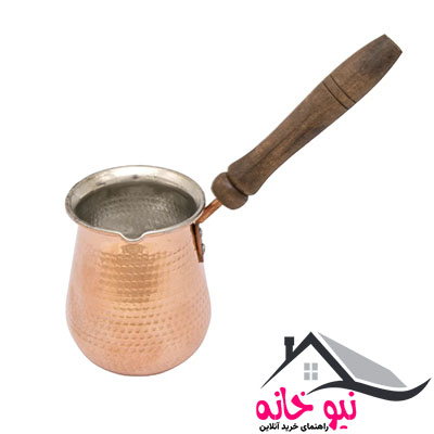 قهوه جوش مدل مسی دسته چوب کد 1301