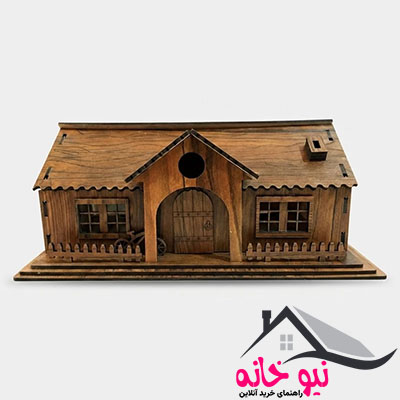 جعبه دستمال کاغذی طرح کلبه کد 0120