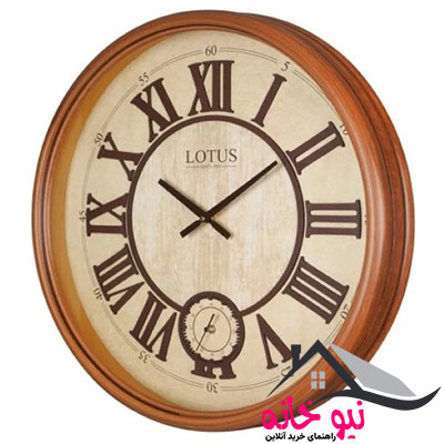 ساعت دیواری کوارتز لوتوس مدل W-151-ATLANTA-WAL