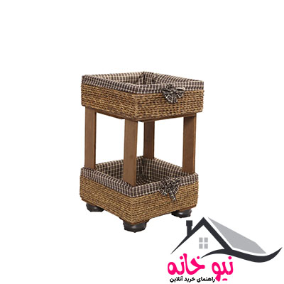 سبد سیب زمینی و پیاز مدل دو طبقه مربع