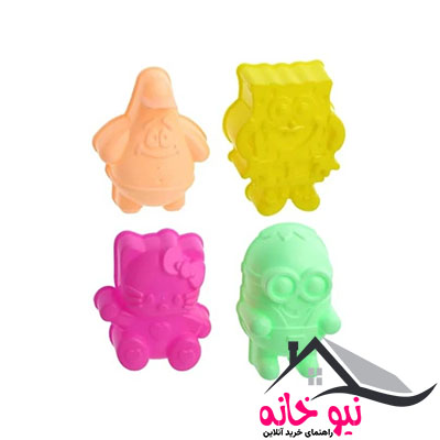 قالب ژله مدل باب اسفنجی و دوستان مجموعه 4 عددی