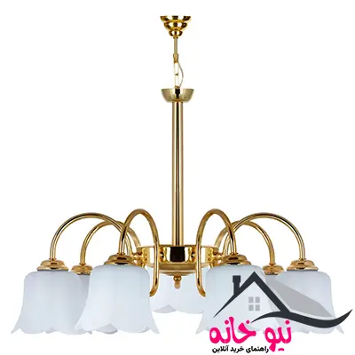 لوستر 7 شعله چشمه نور کد 809.7