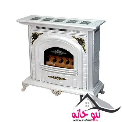 بخاری گازی شایسته طرح شومینه مدل کلاسیک