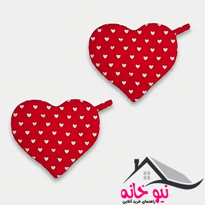 دستگیره آشپزخانه مدل قلبی کد Sis15 بسته 2 عددی