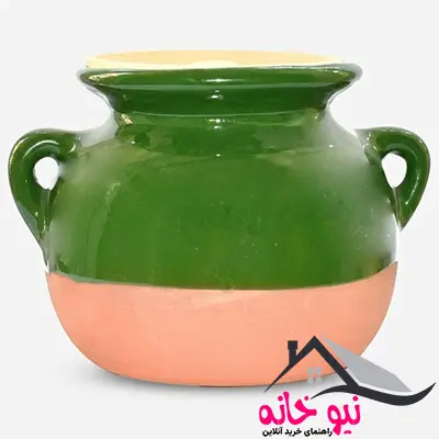 ظرف دیزی سفالی مدل ساده سایز بزرگ